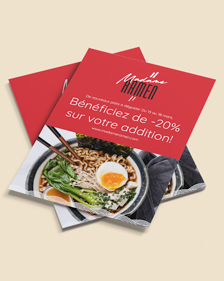 Cartes postales et supports publicitaires imprimés