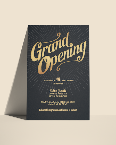 Invitations pour ouverture officielle