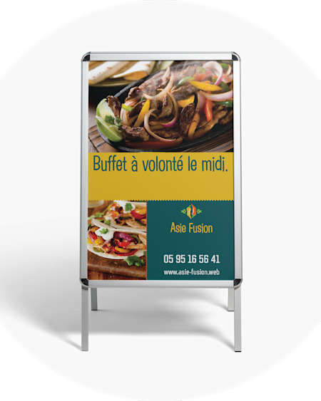 Chevalets de trottoir alimentation et boissons