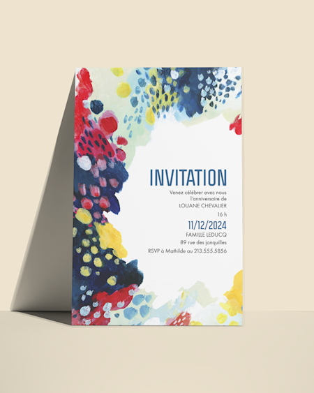 Invitations d'anniversaire adulte