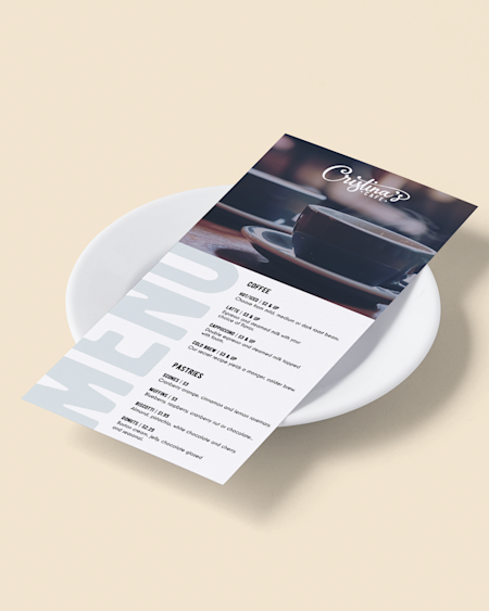 Menù e materiale promozionale per ristoranti e hotel