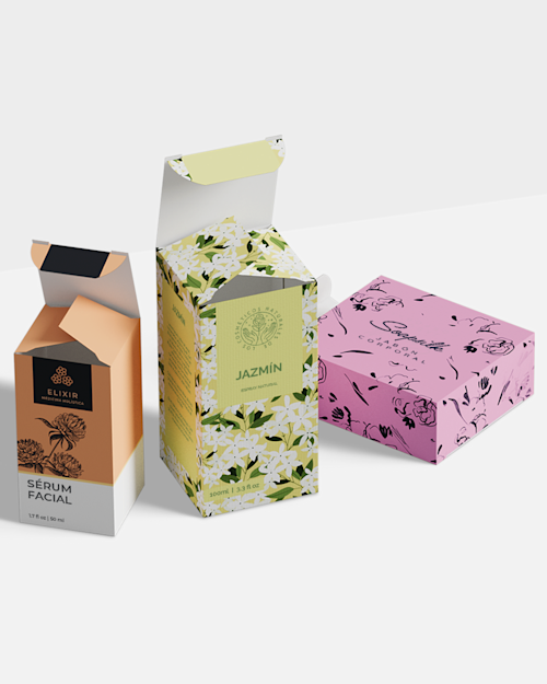 Cajas de cartón plegables