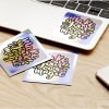 Square holographic stickers
