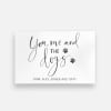 wall art print with “you me and the dog” in typography