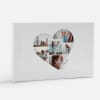 photo canvas print with heart shape collage