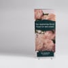 Floral banner stand