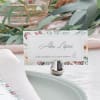 tarjetas marcasitios para boda con diseño floral