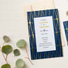 Wedding programs with gold foil finish