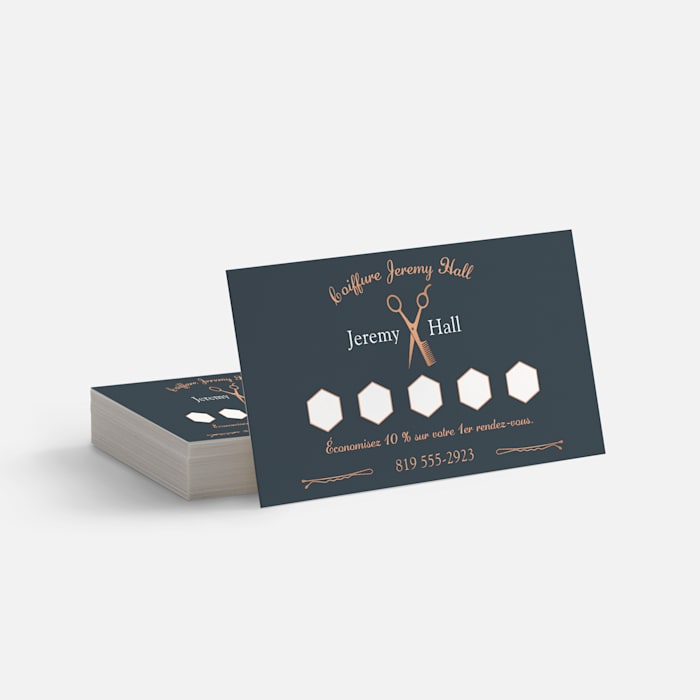 Cartes de fidlit personnalises, cartes  perforer pour entreprises |  VistaPrint