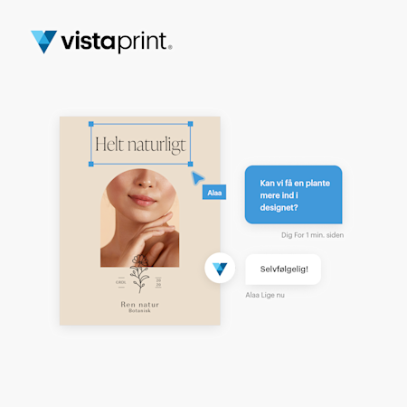  Klassisk designservice fra VistaPrint
