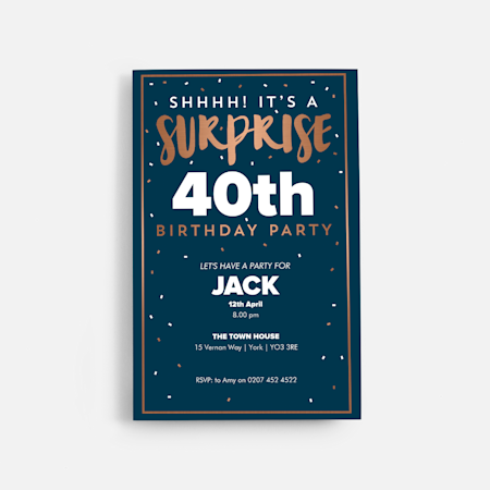 Adult Birthday Invites