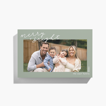 Holiday Cards: Stand-out green 