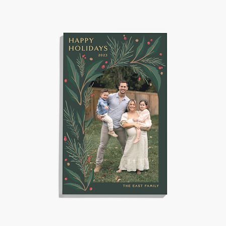 Holiday Cards: Cozy Greenery