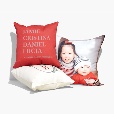Coussins personnalisés