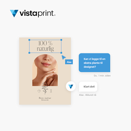Klassiske designtjenester fra VistaPrint								