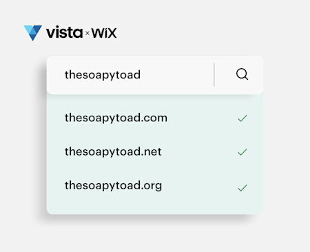 Vista x Wix domännamn