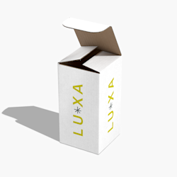 Boîtes à pattes rentrantes avec logo