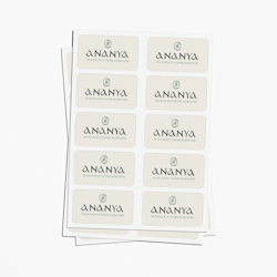 Feuilles de stickers rectangles arrondis