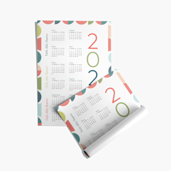 Calendarios tipo póster