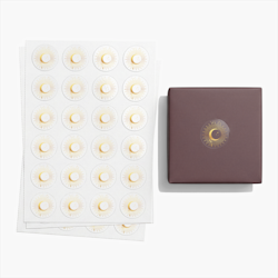 Feuilles de stickers en plastique transparent