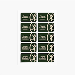 Tarjetas de presentación autoadhesivas