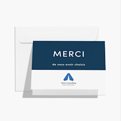 Cartes de remerciement personnalisées