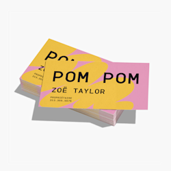 Cartes d'affaires sur papier mat recyclé
