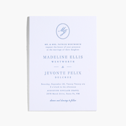 Letterpress Wedding Invitations