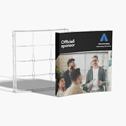 Välvda mässväggar popup med silikonkant (SEG)