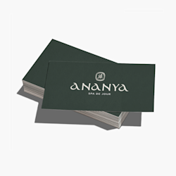 Cartes d'affaires effet velours