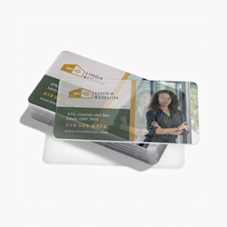 Cartes d’affaires translucides