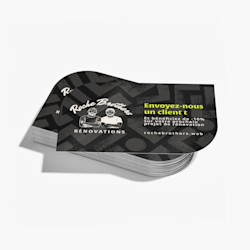Cartes d’affaires en forme de feuille