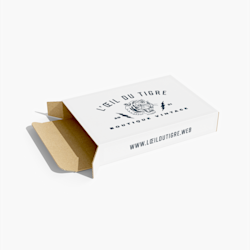 Boîtes d’expédition plates avec logo