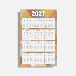Calendarios tipo póster