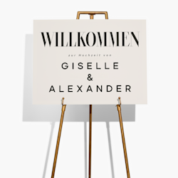 Willkommensschilder