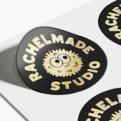 Raised Foil Sticker Sheets