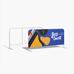 Barriers With Zipper Banner