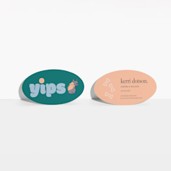 Oval Name Cards