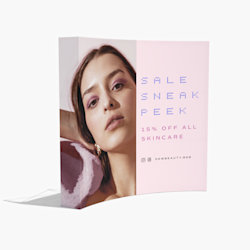 Curved Pop-Up Displays