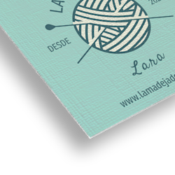 Tarjetas con acabado lino