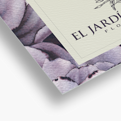 Tarjetas de visita textura natural