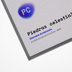 Tarjetas de visita con bajo relieve