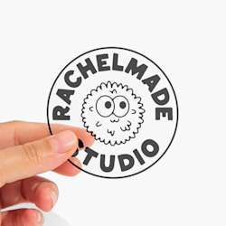 Pegatinas de plástico transparente en hojas