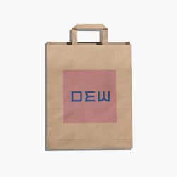 Bolsas de papel kraft con asas planas