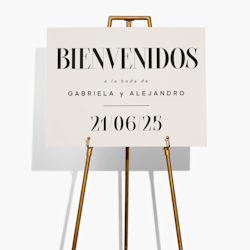 Carteles de bienvenida