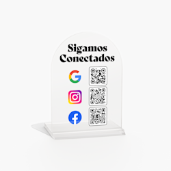 Carteles acrílicos de mesa