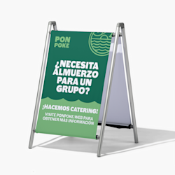 Caballetes publicitarios de tela