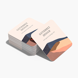 Tarjetas de presentación de fino granulado