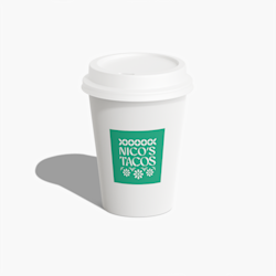 Vasos de papel con logo