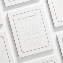 Tarjetas de RSVP letterpress
